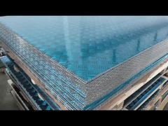 ورق فلزی آلومینیومی 8 میلی متری با طرح الماس برجسته ورق شطرنجی آلومینیومی سوراخ دار